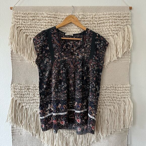 Ulla Johnson Posy Tassel Silk Blouse - Picture 1 of 6